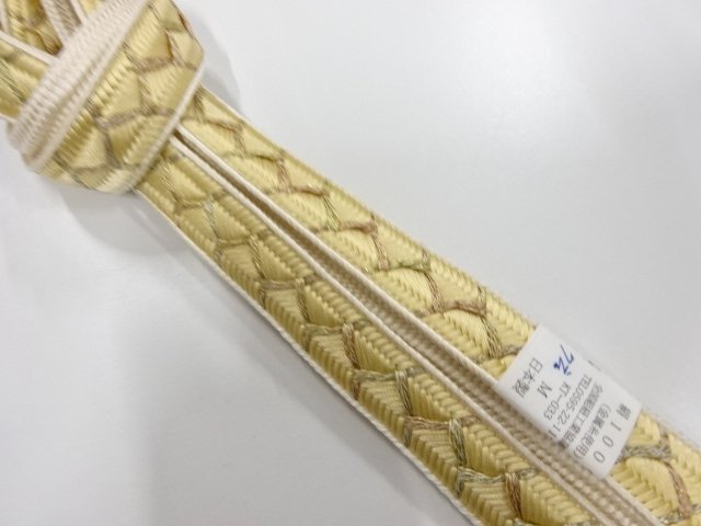  大特価品　未使用品　前沢工房　正絹　手組帯締め